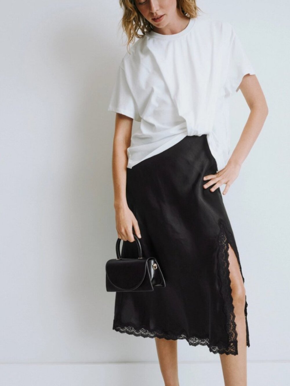 Love Stories Ann T-Shirt Dress Black White